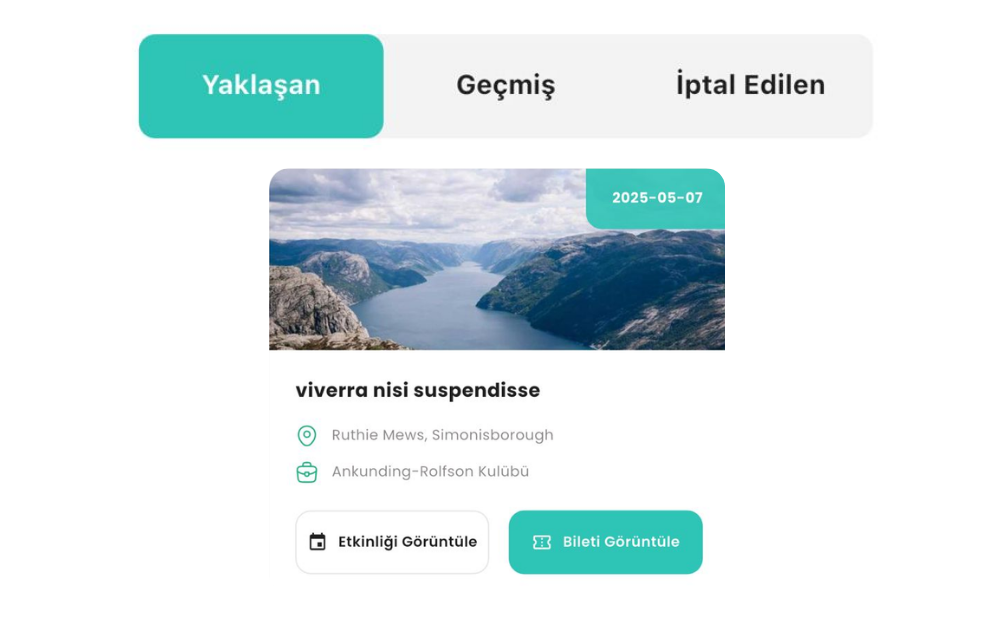 Etkinlik Takibi Özelliği - The Uniflow
